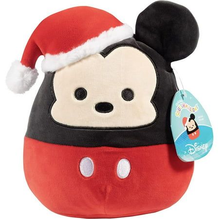 Photo 1 of Squishmallows Disney 8-inch Red and White Holiday Mickey Mouse Child S Ultra Soft Plush
