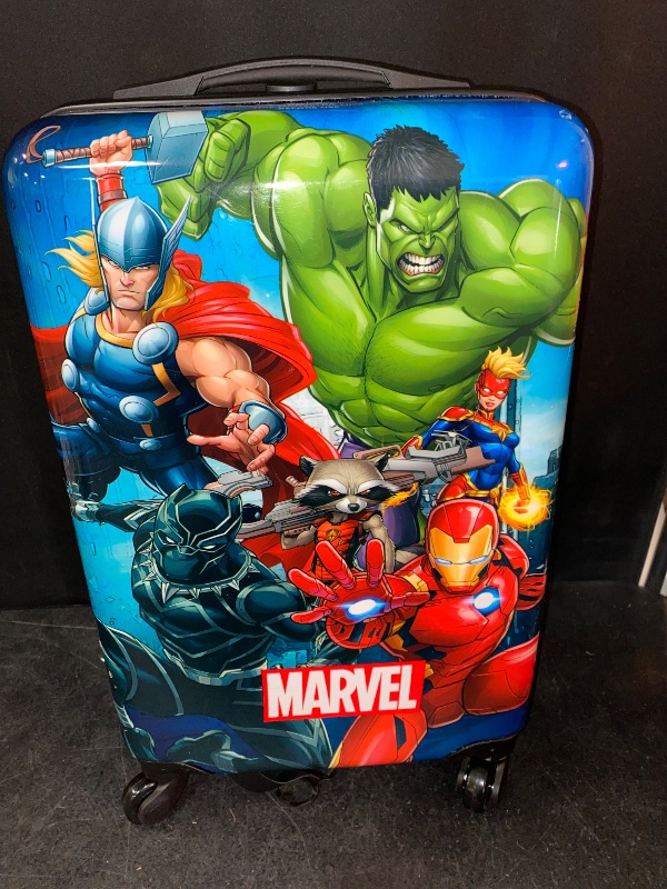 Photo 1 of Marvel Hardside Carry On Spinner Suitcase - Black
