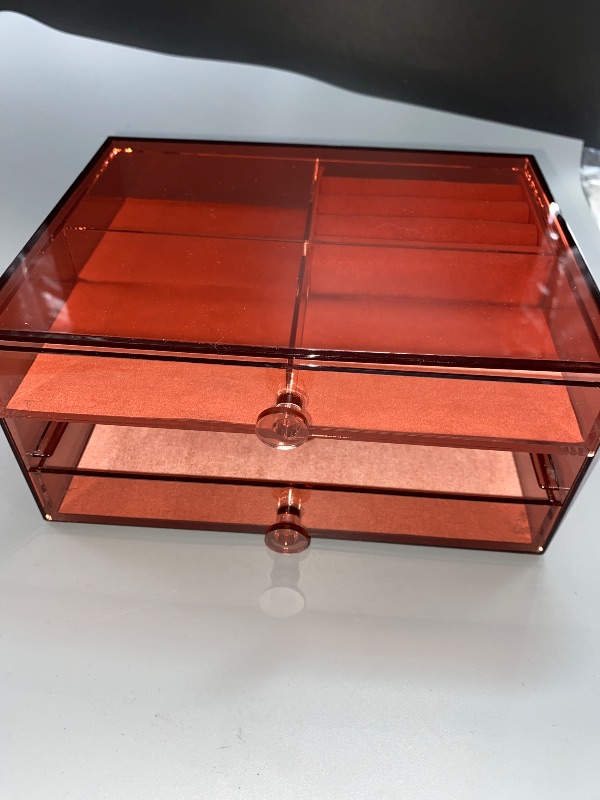 Photo 2 of Acrylic Three Drawer Organizer Jewelry Box - a New Day™ Rose Pink
