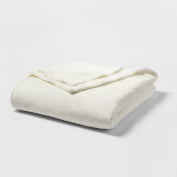 Photo 1 of Microplush Bed Blanket (King) Sour Cream - Threshold
