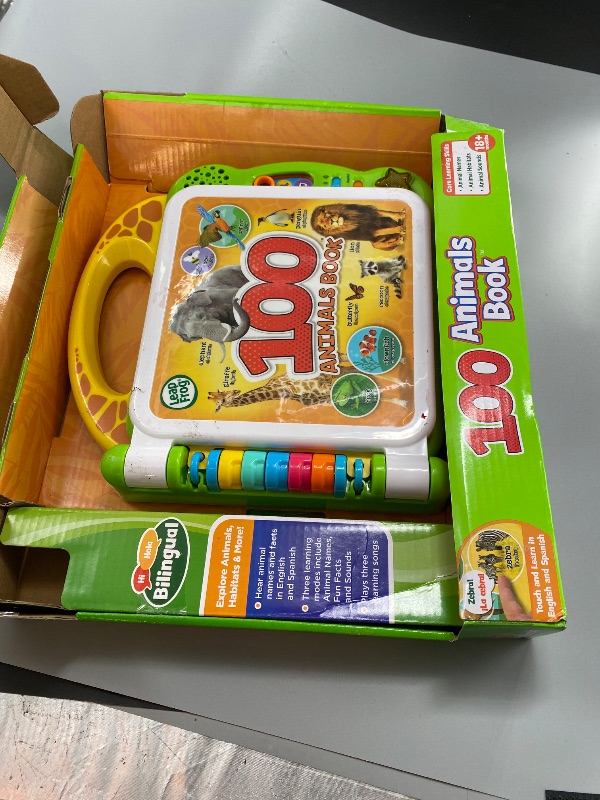 Photo 1 of LeapFrog 100 Animals Book - Multi Color
