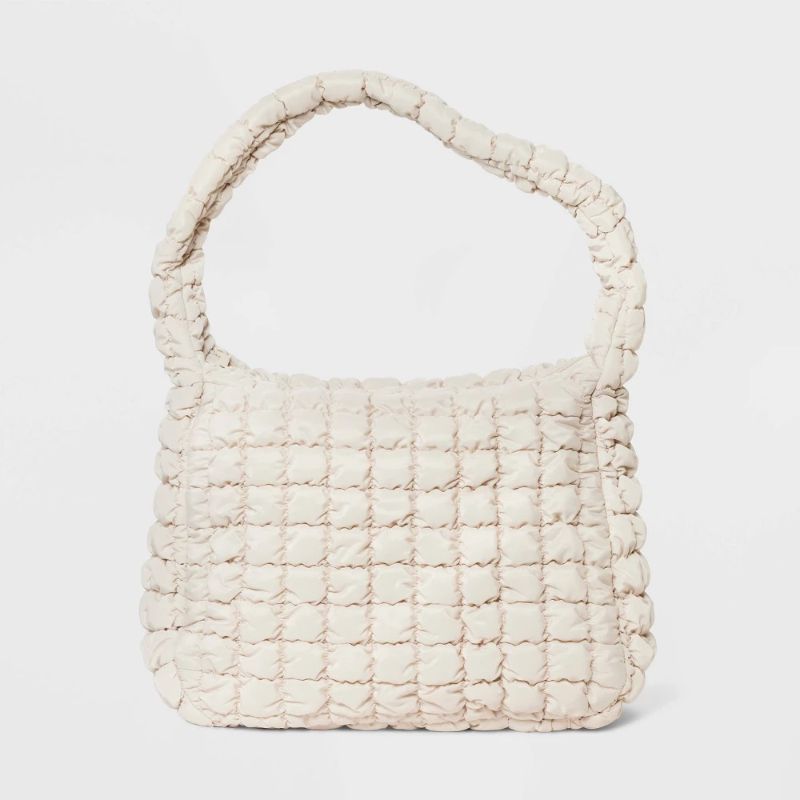 Photo 1 of Puffer Hobo Bag - Wild Fable™ Off-White
