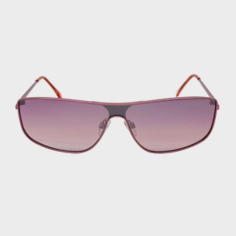 Photo 1 of Metal Rectangle Shield Sunglasses - Wild Fable™ Pink
