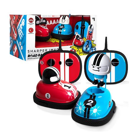 Photo 1 of Sharper Image Road Rage Rc Speed Bumper Cars - Red and Blue
