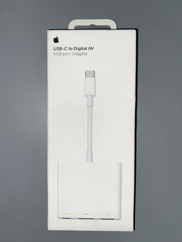 Photo 3 of Apple USB-C to USB-C/HDMI/USB Adapter, Male to Female, White (MJ1K2AM/a)
