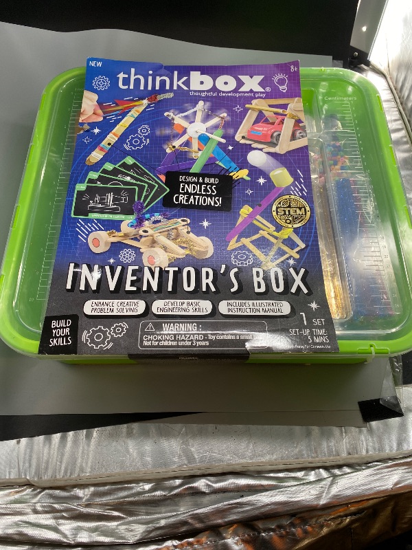 Photo 2 of Think Box Inventor's Box: Science Kit for Kids, Toys for 8 Years Old, Includes Storage Case & Wires
