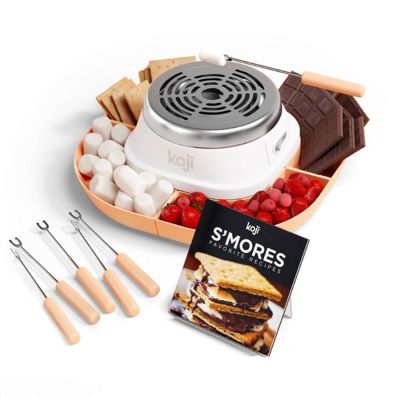 Photo 1 of Koji S'mores Maker Set: Stainless Steel Tabletop Smores Kit, Hand Wash, Silver, 12x12x4.4, 1.75 Lbs
