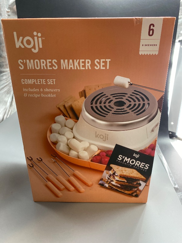 Photo 1 of Koji S'mores Maker Set: Stainless Steel Tabletop Smores Kit, Hand Wash, Silver, 12x12x4.4, 1.75 Lbs
