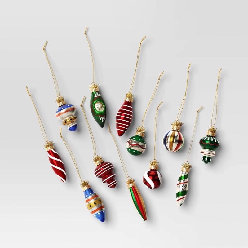 Photo 1 of Christmas Set of 12 Mini Ornaments Tree Ornaments - Threshold™
