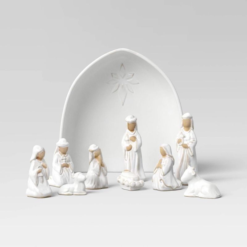 Photo 1 of Christmas Ceramic Nativity Decorative Accent Set - Threshold™
