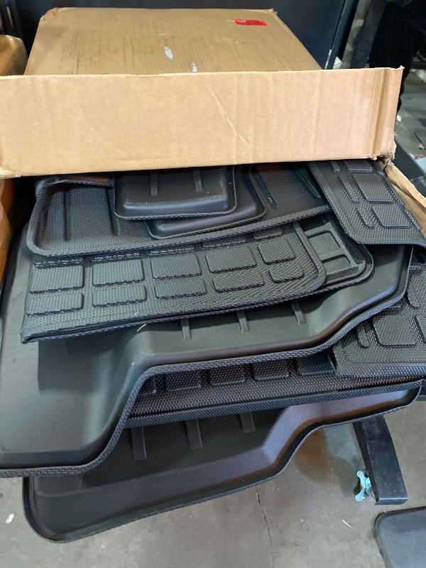 Photo 2 of Floor Mats Compatible with 2018-2025 Ford Expedition (Not for Max Models) Cargo Mat Cargo Liner TPE 2024 Expedition 7 Seats Accessories (Trunk Mat+Backrest Mats+Floor Mats)
