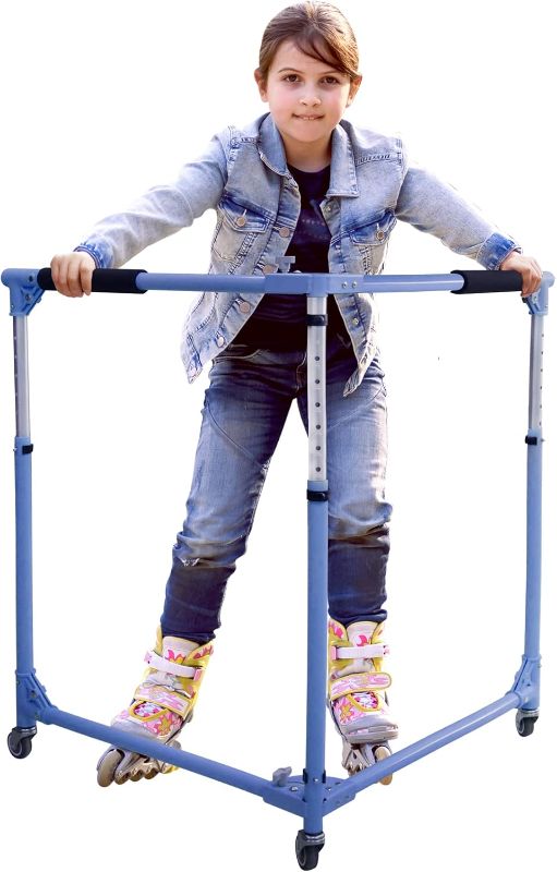Photo 1 of GanFindX Folding Skater Aid for Kids Roller Skating, Roller Skate Trainer for Kids Toddler Adjustable Height Training Walker
