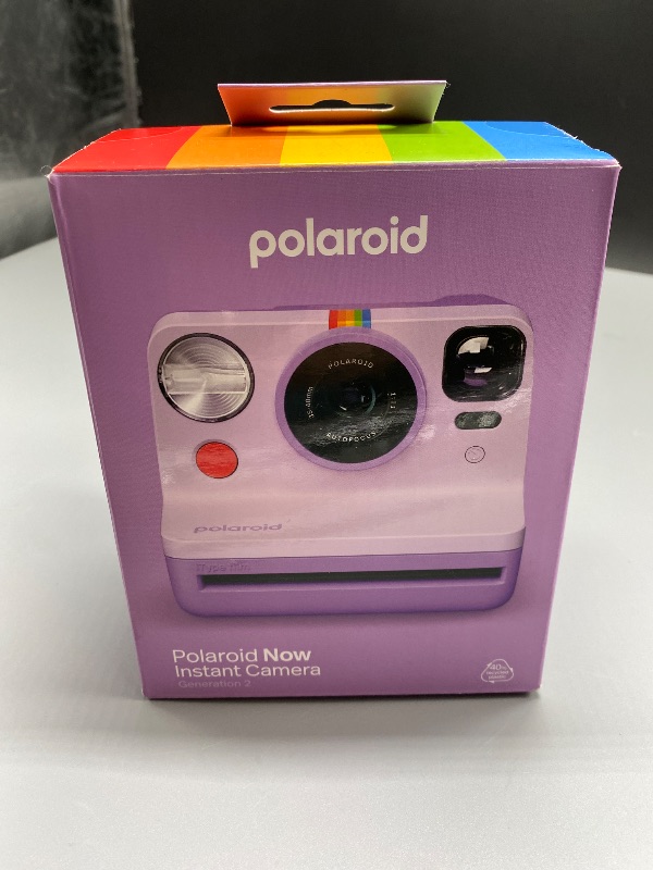 Photo 1 of Polaroid Now 2nd Generation I-Type Instant Film Camera - Purple (9149)
