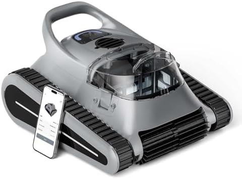 Photo 1 of Pool Vacuum for Above Ground & Inground Pools, Seauto Cordless Robotic Pool Cleaner, 150-Min Runtime, LED Indicator, Self-Parking, Automatic Wall & Floor Cleaning Up to 2,000 sq. ft.
