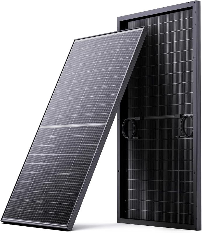 Photo 1 of N-Type 16BB 200W Bifacial Solar Panel, 200 Watt Solar Panel 12V, 25% High Efficiency Monocrystalline PV Module for RV Camper Marine Home Rooftop Power Station Off-Grid Systems (1 Pack 200W)
