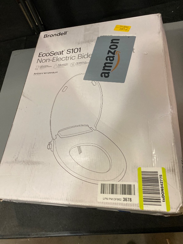 Photo 1 of LIKE NEW**Brondell Bidet Toilet Seat Non-Electric Swash Ecoseat, Fits Elongated Toilets, White - Dual Nozzle System, Ambient Water Temperature - Bidet with Easy Installation