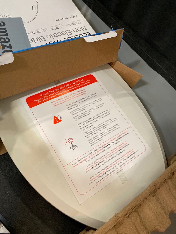 Photo 1 of LIKE NEW**Brondell Bidet Toilet Seat Non-Electric Swash Ecoseat, Fits Elongated Toilets, White - Dual Nozzle System, Ambient Water Temperature - Bidet with Easy Installation