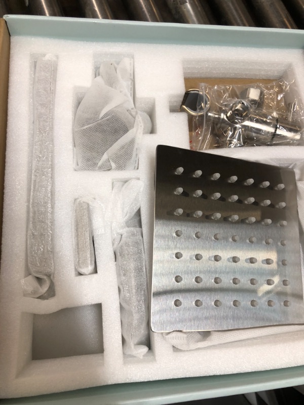 Photo 1 of SOOOHOT Shower Faucet Set Dual Shower Heads with Handheld Spray Combo, All Metal 6" Dual Shower Head Combo and 3-Way Diverter, Shower Faucet Set with Valve