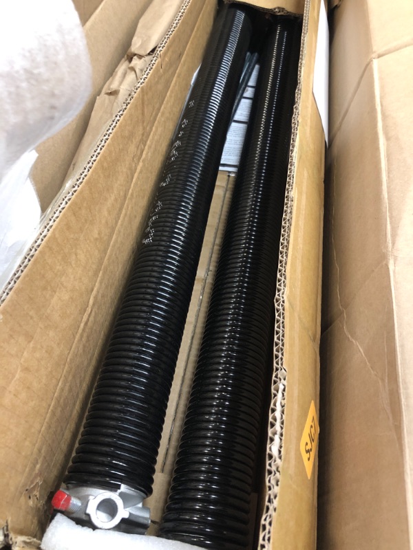 Photo 2 of Blesseras Garage Door Torsion Springs with Non-Slip Winding Bars, 0.243 X 2'' X 30.5'', Electrophoresis Coated Spring Torsion Set, 1 Pair