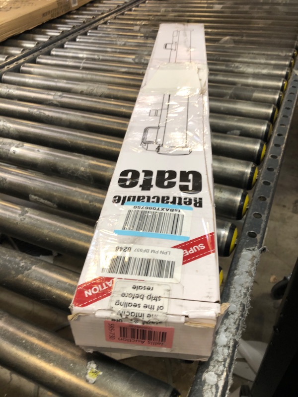 Photo 1 of Baby Gate Extra Wide 65" Space Saving Retractable Mesh Gates for Kids or Pets Movable Retractable Baby Gates Indoor Outdoor Retractable Gate Dog Gates for Doorways, Stairs, Black