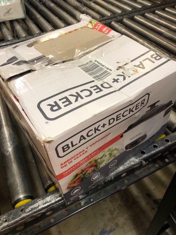 Photo 1 of Black+Decker White 16 cups Programmable Rice Cooker