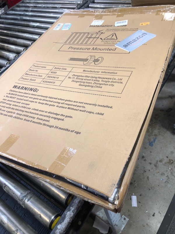 flower frail 40.5" Extra Tall Baby Gate for Stairs No Drill, 29.6"32.5