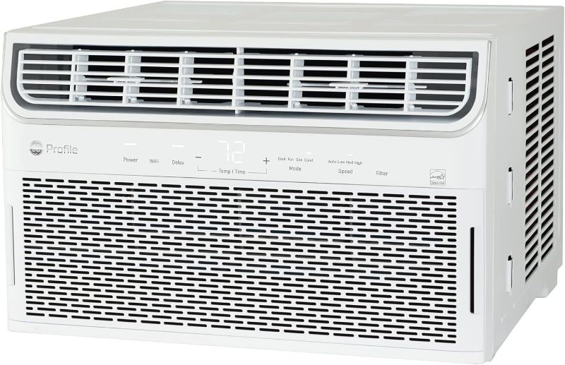 Photo 1 of FACTORY Seal-----GE Profile Inverter Window Air Conditioner 12,000 BTU, WiFi Enabled, Ultra Quiet, Energy Efficient for Large Rooms, Easy Installation with Included Kit, 12K Window AC Unit, Energy Star, White