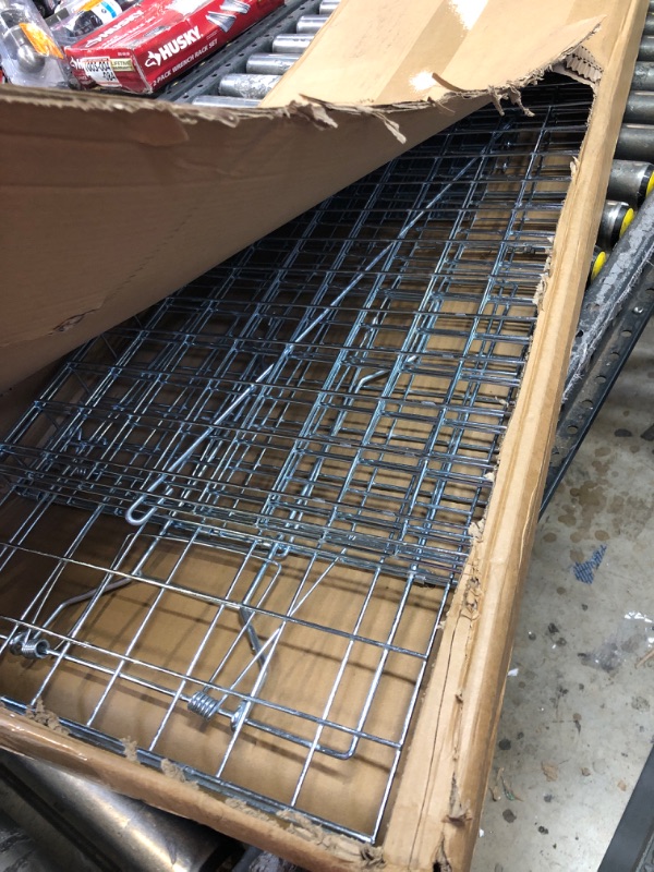 Photo 2 of Large Live Animal Trap for Fox,42.5" X15 X17 Extra Large Animal Trap, Live Animal Traps cage for Raccoons Heavy Duty,Fox Traps for Trapping,Coyotes,Humane Catch and Release