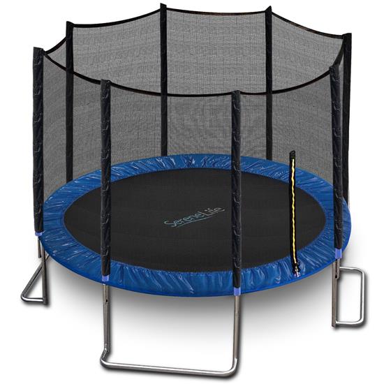 Photo 1 of 	
Home Backyard Sports Trampoline - Large Outdoor Jumping Fun Trampoline for Kids / Children, Safety Net Cage (12ft.)