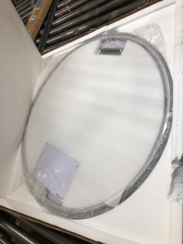 Photo 1 of FTOTI 30 Inch LED Backlit Round Mirror for Bathroom, Wall Mounted Round Mirror with Lights,Framless Lighted Vanity Cycle Mirror Dimmable Anti-FogLPNPMBF6566731