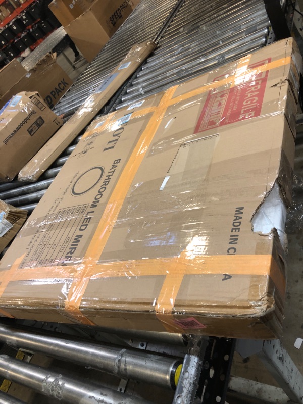 Photo 1 of FTOTI 30 Inch LED Backlit Round Mirror for Bathroom, Wall Mounted Round Mirror with Lights,Framless Lighted Vanity Cycle Mirror Dimmable Anti-FogLPNPMBF6566731