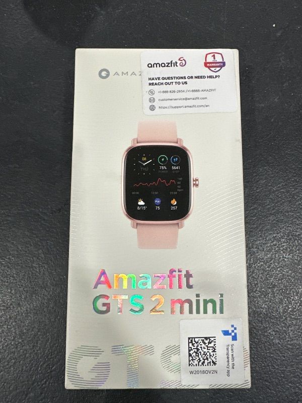 Photo 2 of Amazfit GTS 2 Mini Smartwatch - Pink FACTORY SEALED 
