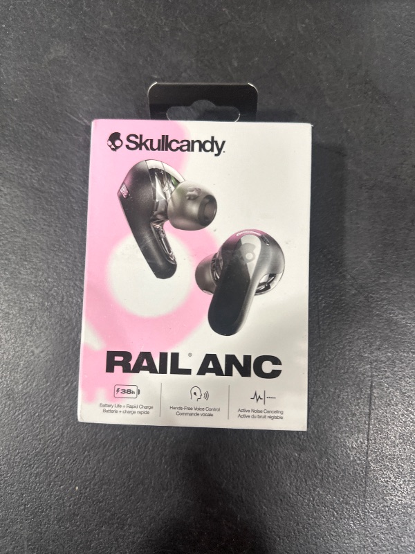 Photo 2 of Skullcandy Rail ANC True Wireless Noise-Canceling Earbuds (True Black)