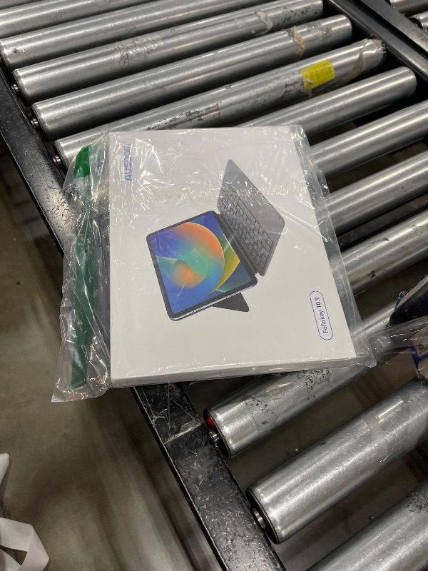 Photo 1 of AUSDOM iPad 10th Generation Keyboard, Multi-Touch Trackpad Keyboard with Magnetic Split Stand Case, Rechargeable Wireless Keyboard Folio with Backlit Keys for 10.9-inch iPad (10th Generation), Gray