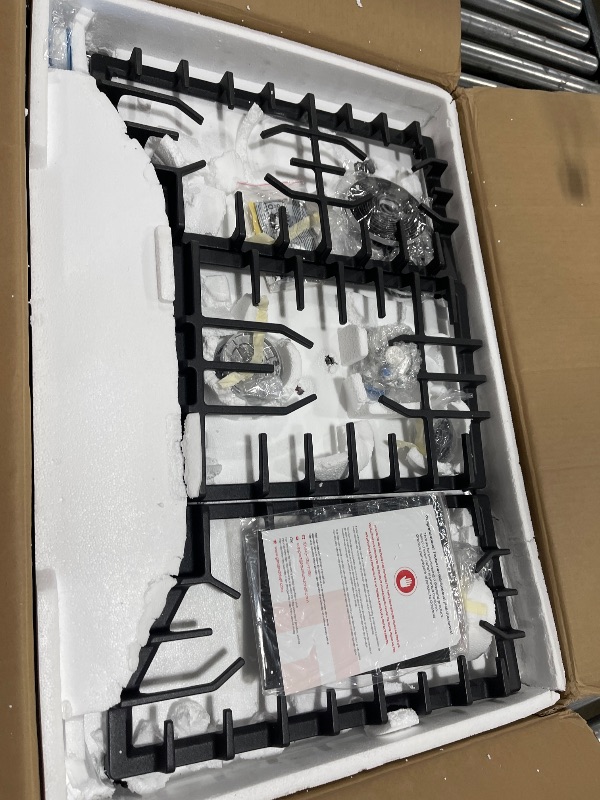 Photo 1 of 30 Inch Gas Cooktop with Griddle Black, GASLAND Chef PRO GH3305EF Gas Stovetop with 5 Burners, Reversible Cast Iron Grill/Griddle, Plug-in, NG/LPG Convertible, 120V Black, CSA certified