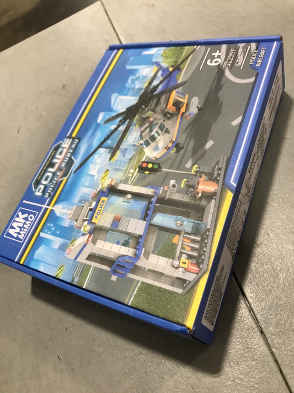 Photo 2 of City Helicopter Building Block Toys, Compatible with Lego City Police Airplane, with Airport Terminal,Fun Plane Gifts for Kids Boys Girls Age 8-14?677PCS?