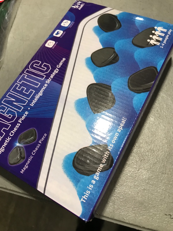 Photo 1 of PegasusJoy Magnetic Chess Game - Magnetic Chess Set - Magnet Game with String - Magnetic Chess Game with Stones - Fun Tabletop Magnetic Chess for Kids and Adults