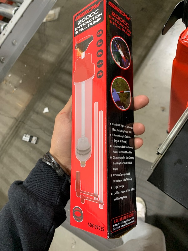 Photo 1 of SEDY Fluid Extractor - 200cc Multi-Purpose Syringe, Oil Suction Pump, Manual Extraction and Filling Pump, Automotive Oil Syringe