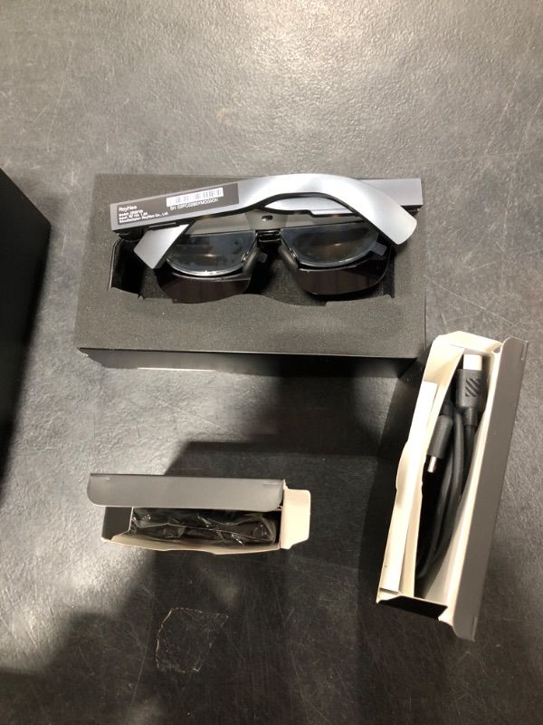 Photo 1 of RayNeo Air 2 AR Glasses - Smart Glasses with 201" Micro OLED, Ultra-fast 120Hz, 600nits Brightness, 1080P XR Glasses, Compatible with iPhone 15 Android/iOS/Consoles/PC/Steam Deck/ROG/Mac