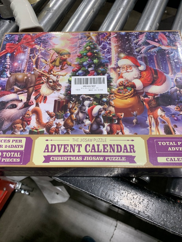 Photo 2 of Advent Calendar Jigsaw Puzzle 2024, 24-Day Christmas Countdown Family Game, Christmas-Themed Puzzle for Adults and Kids, 1008 Pieces, 19.7 x 27.6 Inches