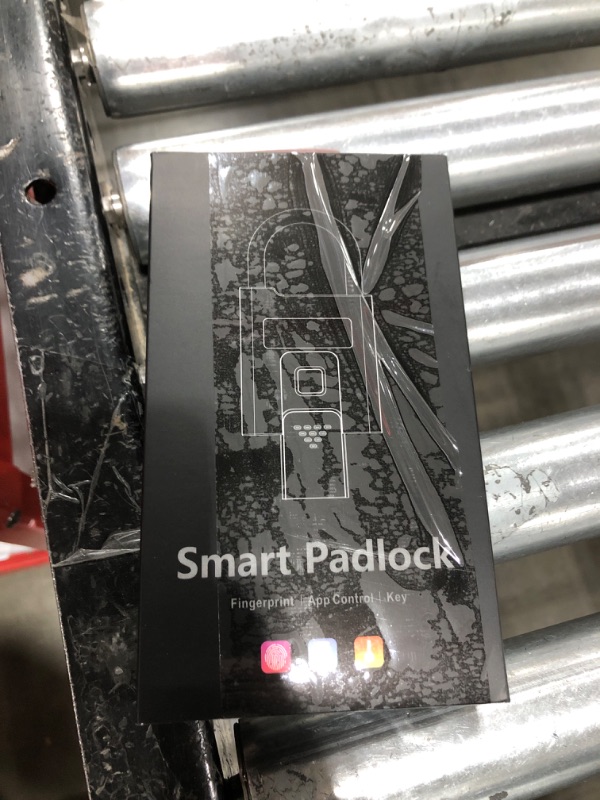 Photo 1 of eLinkSmart Heavy Duty Fingerprint Padlock with Key, Weatherproof Bluetooth Biometric Keyless Electronic Digital Smart Combination Pad Lock for Outdoor Fence Gate Pool Shed Storage Gym Locker Travel