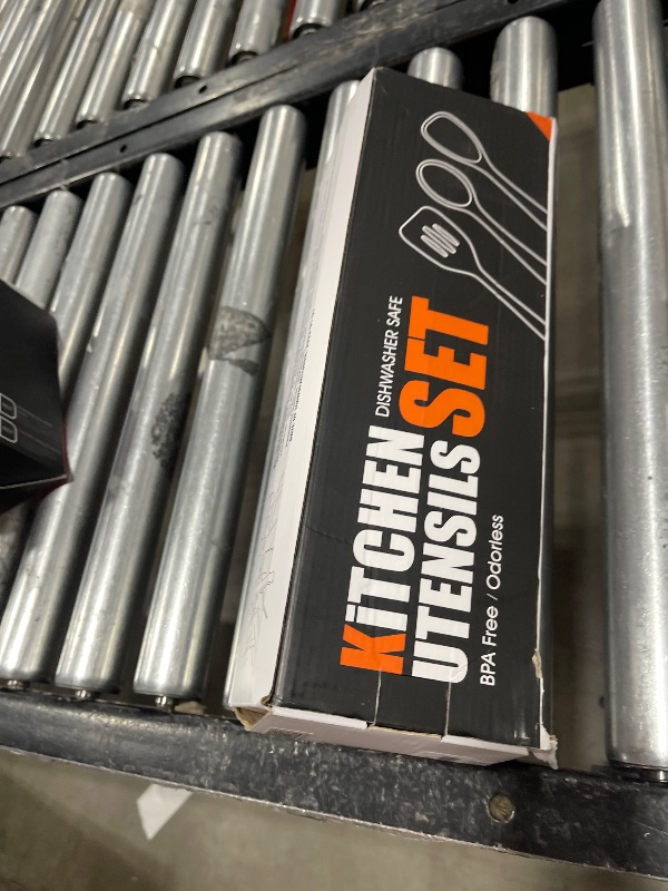 Photo 1 of Silicone Cooking Utensils Set - 446°F Heat Resistant Kitchen Utensils,Turner Tongs,Spatula,Spoon,Brush,Whisk,Kitchen Utensil Gadgets Tools Set for Nonstick Cookware,Dishwasher Safe (BPA Free)