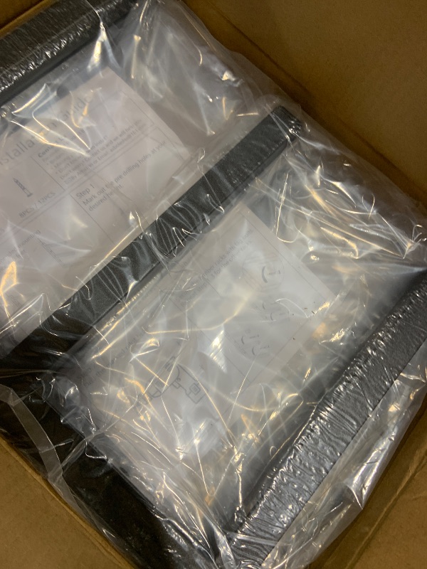 Photo 1 of Lumber Rack Wood Storage Racks with 3 Level, Garage Wood Organizer Lumber Storage Rack, Workshop Organizers and Storage Wood Wall Shelving Wall Mounted, Lumber Metal Racks for Indoor (Black-4 Pack)