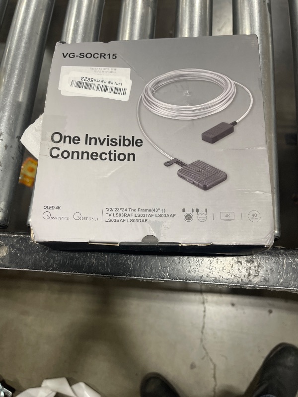 Photo 2 of VG-SOCR15/ZA 49.2ft/15m One Invisible Connect Cable Compatible with Samsung TV QN43-85 inches LS03CA LS03BA LS03AA QLED 4K The Frame TVs (Newest Model)