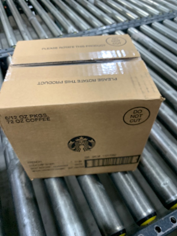 Photo 1 of  Starbucks Ground Coffee, Dark Roast Coffee, French Roast, 100% Arabica, 6 bags (12 oz each) BEST BY 09 JAN 2025