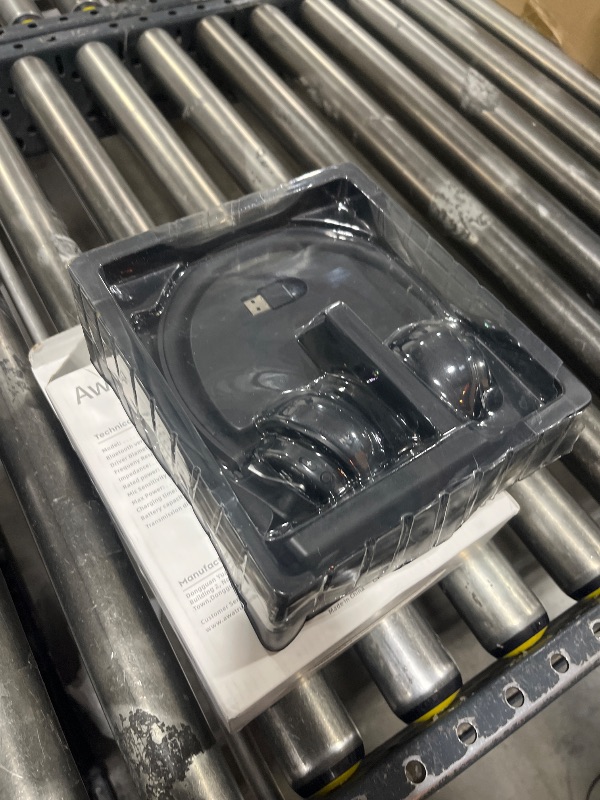 Photo 1 of awatrue Wireless Headset with Mic,Bluetooth Headset with AI Noise Cancelling Microphone & Charging Base,2.4GHz Wireless Headphones with USB Dongle for PC/Computer/Laptop/Remote Work/Call Center/Zoom