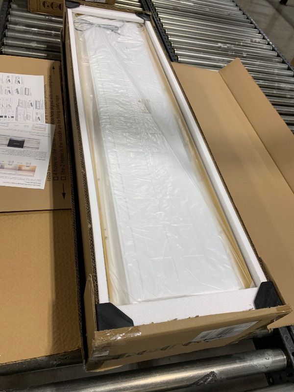 Photo 1 of AIKVSXER 6 Pack 1x4 LED Flat Panel Light Surface Mount for Auditoriums Hotel-3000K/4000K/5000K 50W 5500LM 120V Triac Dimming 10%-100% 4ft LED Kitchen Lights Ceiling - ETL DLC
