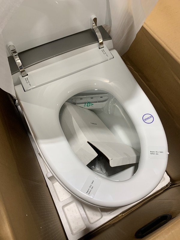 Photo 3 of **SOLD FOR PARTS**
Upgraded Smart Toilet with Powerful Flush for Low Water Pressure Areas, Auto Open/Close Lid, Bidet Toilet with Instant Warm Water, Elongated Heated Seat, Auto-flush, Dryer, Deodorizer, Digital Display