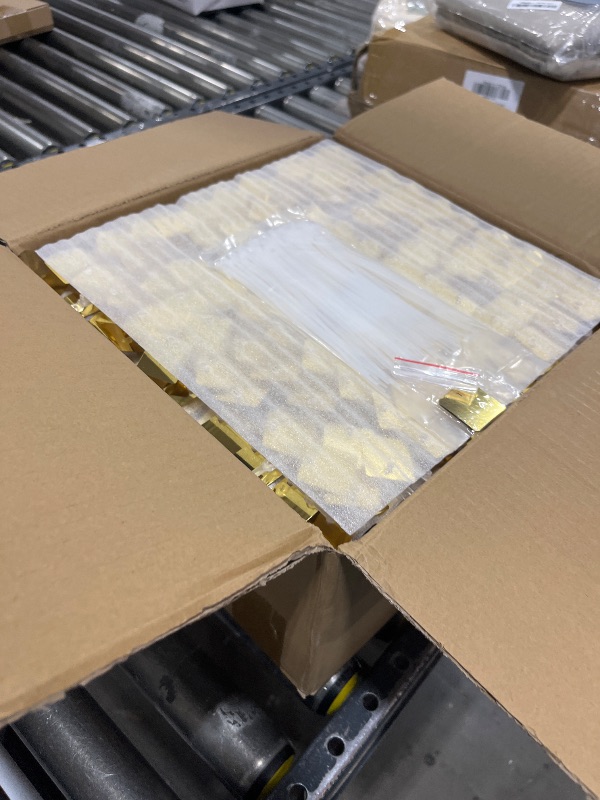 Photo 1 of Champagne Shimmer Wall Backdrop Panel,Wedding Decorations, Engagement & Bridal Shower Party Decor | Glitter Bling Sequins Photo Backdrops Sheets (24 pcs - Champagne (4×6 FT)