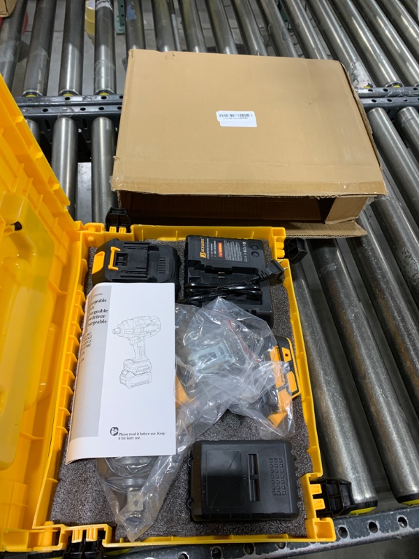 Photo 1 of 2000Nm Cordless Impact Gun,3/4" To 1/2" 2 x 6.0AH Battery Heavy High Torque Impact Wrench,1500Ft-lbs Brushless Eléctrica Pistola de Impacto,Power Llave de Impacto for Truck Mower Car Repair (2000NM)